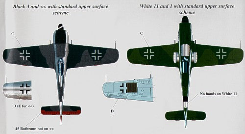 Eagle Cal EAG48010 1:48 Focke-Wulf Fw-190A/Fw-190D/Fw-190F