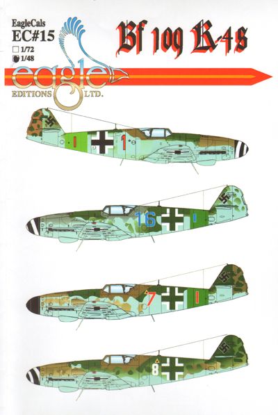 Eagle Cal EAG48015 1:48 Messerschmitt Bf-109K-4