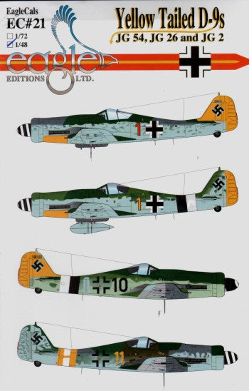 Eagle Cal EAG48021 1:48 Focke-Wulf Fw-190D-9 Yellow Tailed