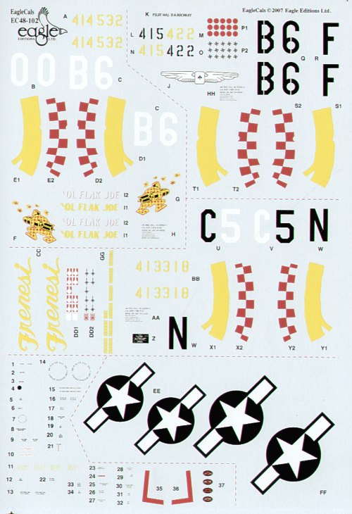 Eagle Cal EAG48102 1:48 North-American P-51D Mustang 357th FG Part 2