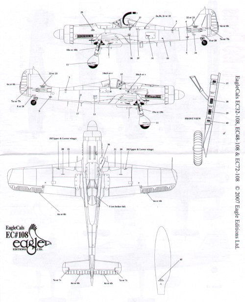 Eagle Cal EAG48108 1:48 Focke-Wulf Fw-190D-9 Pt 1