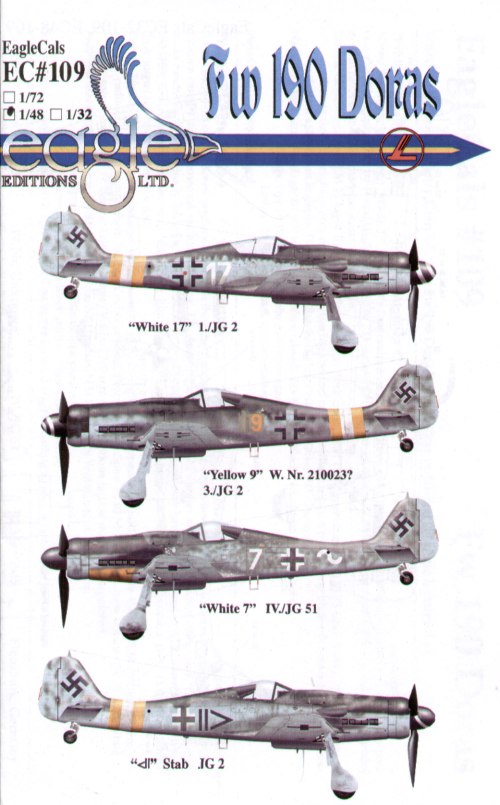 Eagle Cal EAG48109 1:48 Focke-Wulf Fw-190D-9 Part 2