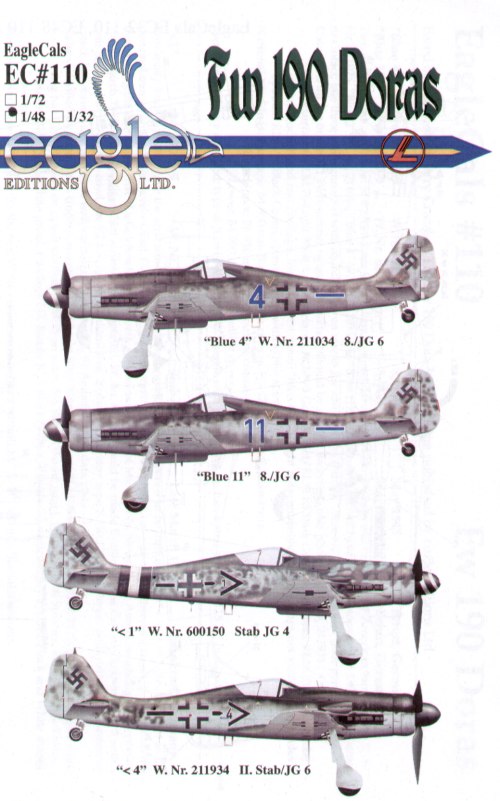 Eagle Cal EAG48110 1:48 Focke-Wulf Fw-190D-9 Part 3