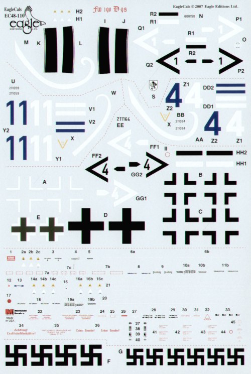 Eagle Cal EAG48110 1:48 Focke-Wulf Fw-190D-9 Part 3