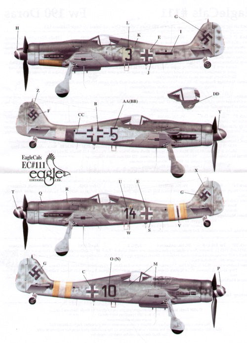 Eagle Cal EAG48111 1:48 Focke-Wulf Fw-190D-9