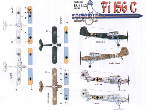 Eagle Cal EAG48112 1:48 Fieseler Fi-156C 'Storch'