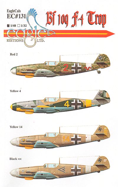 Eagle Cal EAG48131 1:48 Messerschmitt Bf-109F-4