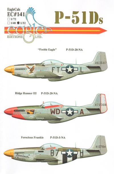 Eagle Cal EAG48141 1:48 North-American P-51D Mustang Part 3