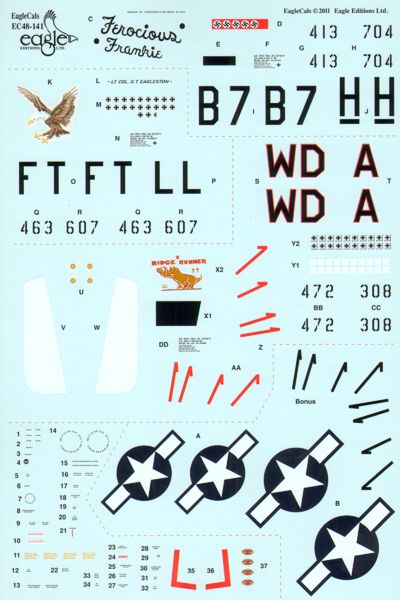 Eagle Cal EAG48141 1:48 North-American P-51D Mustang Part 3