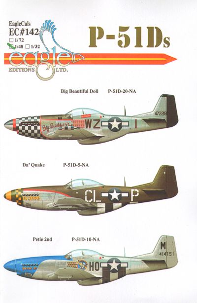 Eagle Cal EAG48142 1:48 North-American P-51D Mustang Part 3