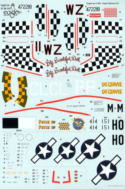 Eagle Cal EAG48142 1:48 North-American P-51D Mustang Part 3