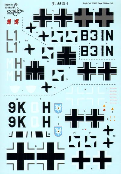 Eagle Cal EAG48154 1:48 Junkers Ju-88A-4 Ju-88A-4 W.Nr