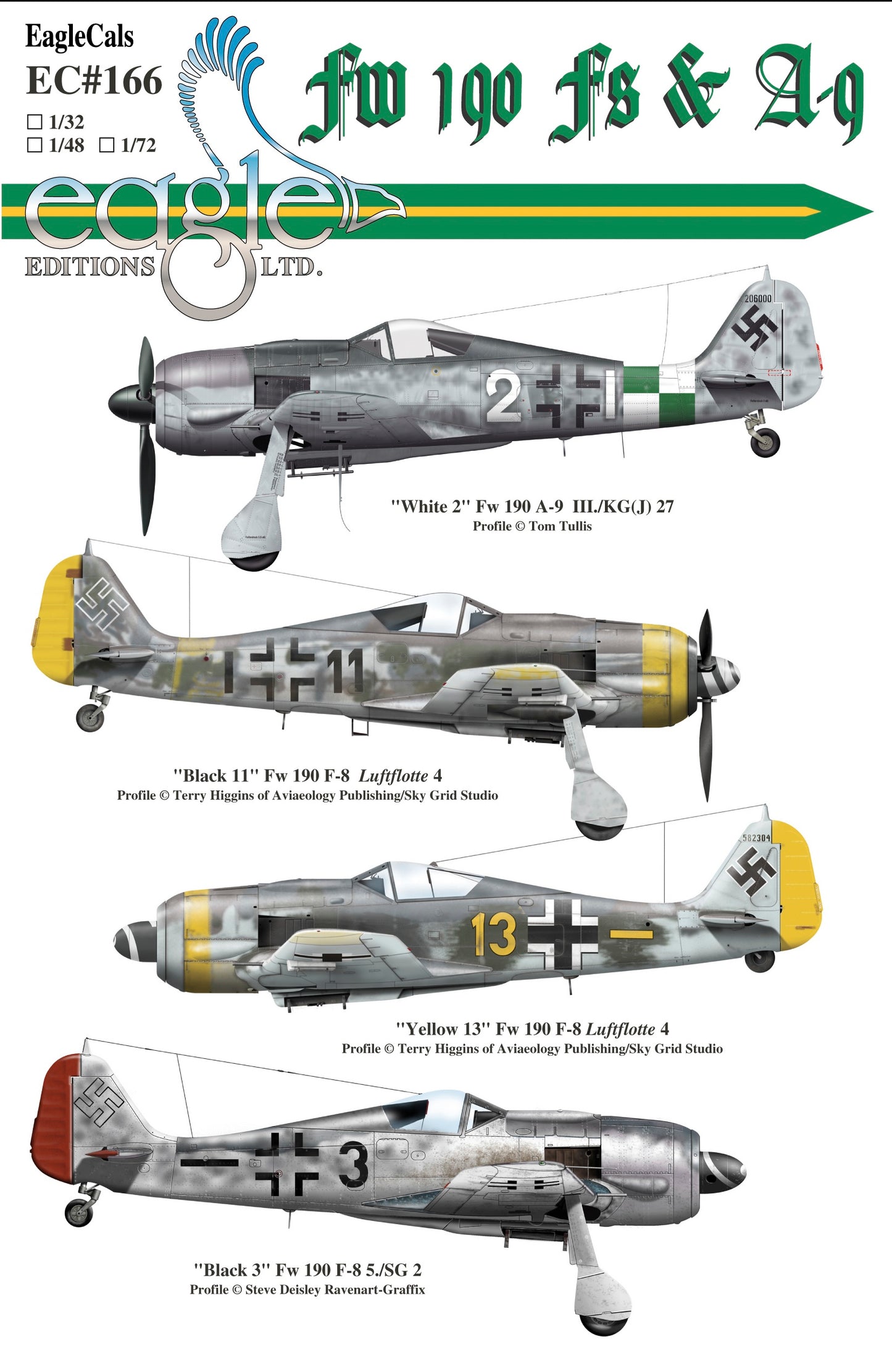 Eagle Cal EAG48166 1:48 Focke-Wulf Fw-190F "White 2" Fw-190A-9
