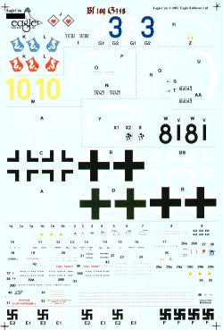 Eagle Cal EAG72043 1:72 Messerschmitt Bf-109G-14