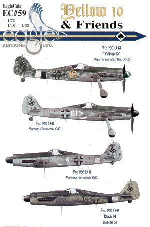 Eagle Cal EAG72059 1:72 Focke-Wulf Fw-190D-13/R11/D-11/D-9