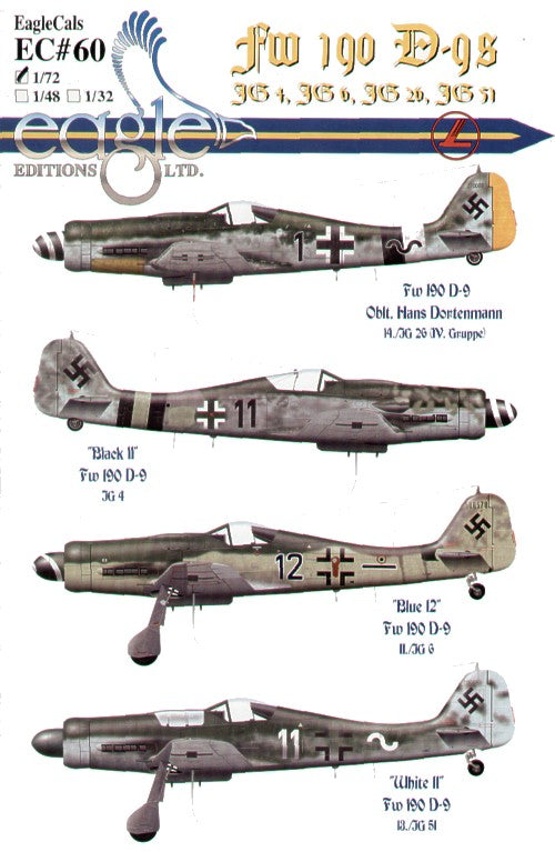 Eagle Cal EAG72060 1:72 Focke-Wulf Fw-190D-9