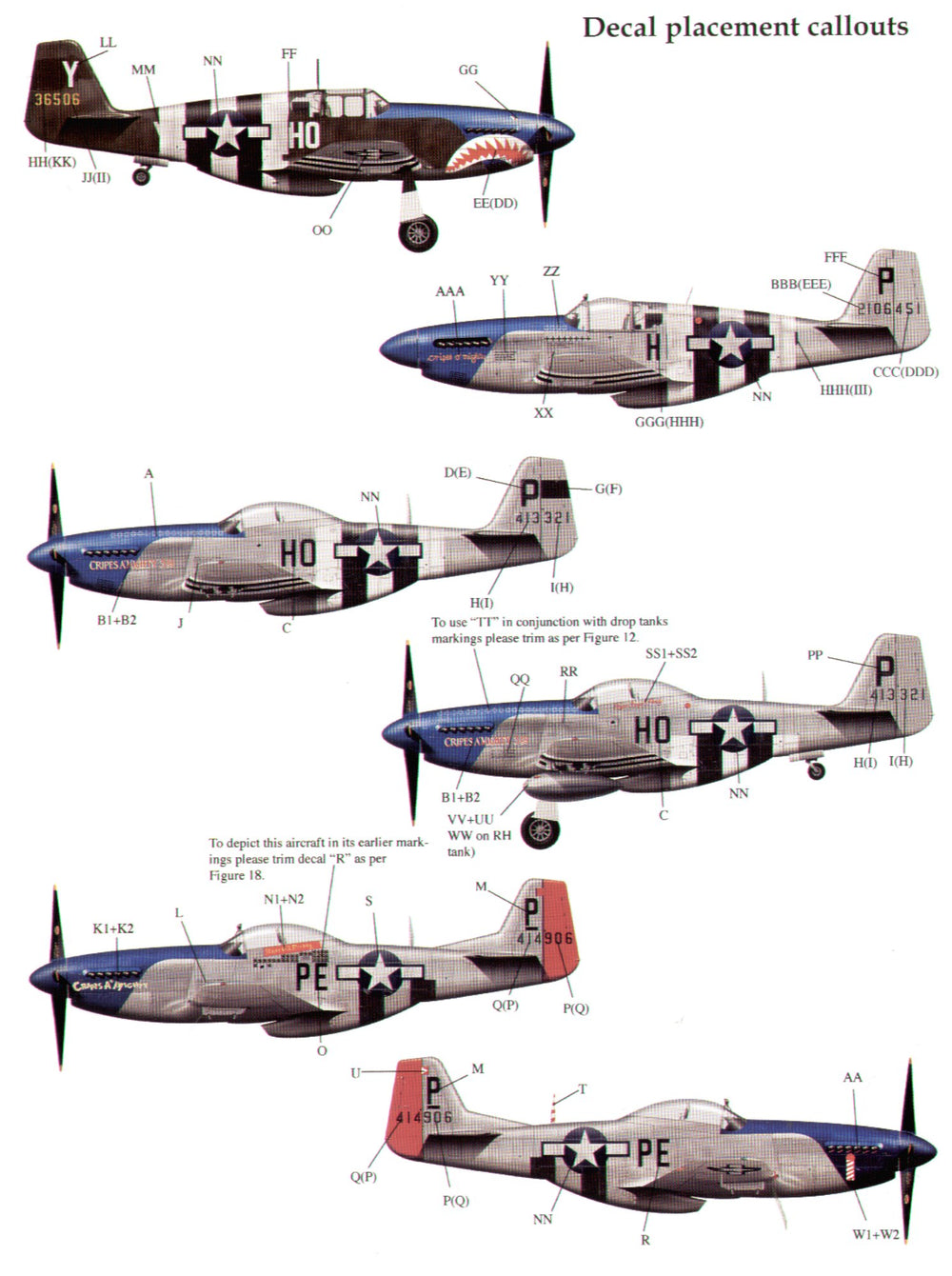 Eagle Cal EAG72100 1:72 The North-American P-51 Mustangs of Major George Preddy