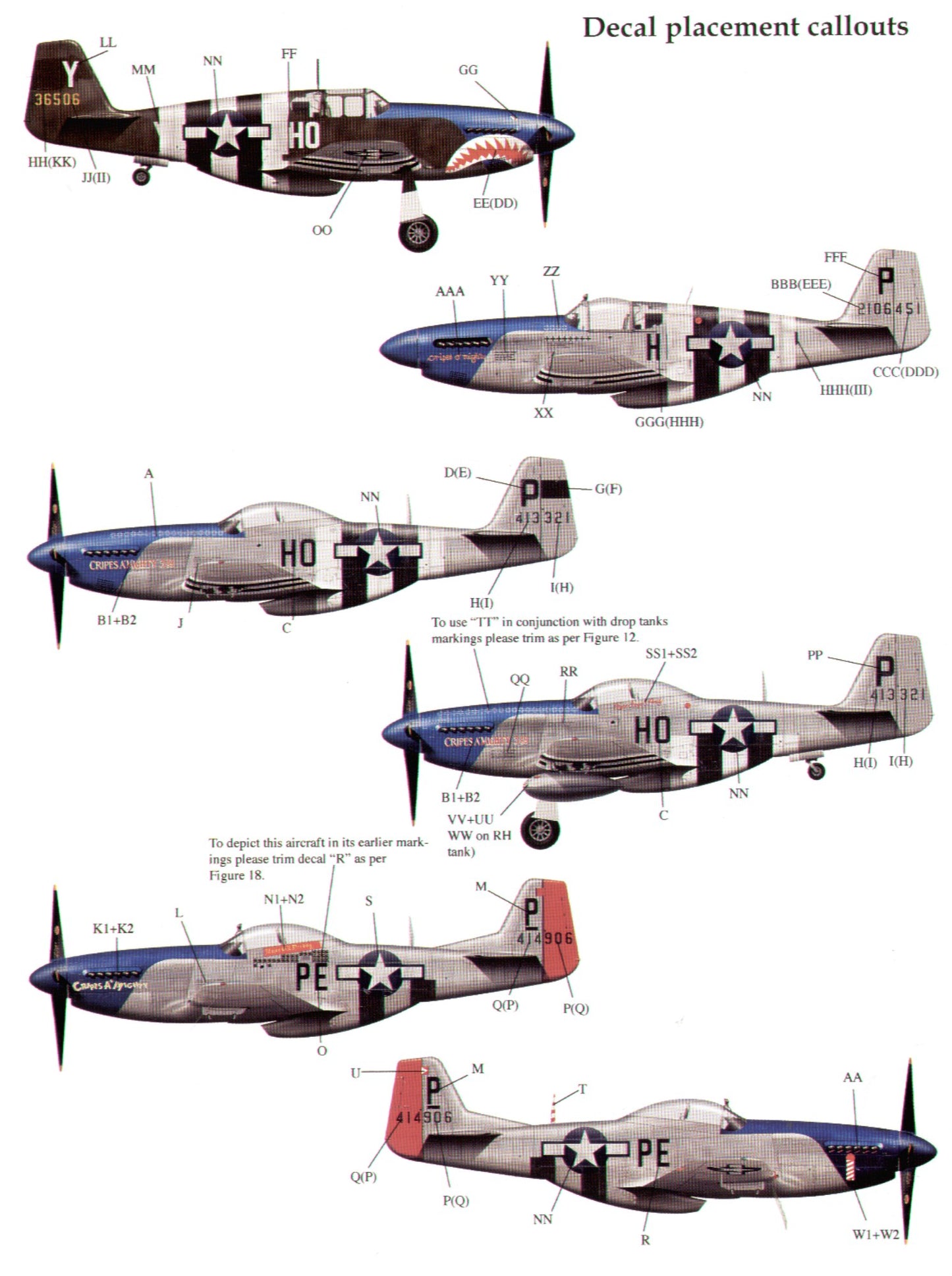 Eagle Cal EAG72100 1:72 The North-American P-51 Mustangs of Major George Preddy
