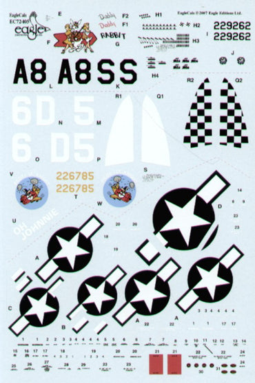 Eagle Cal EAG72105 1:72 Republic P-47D Thunderbolt Part 2