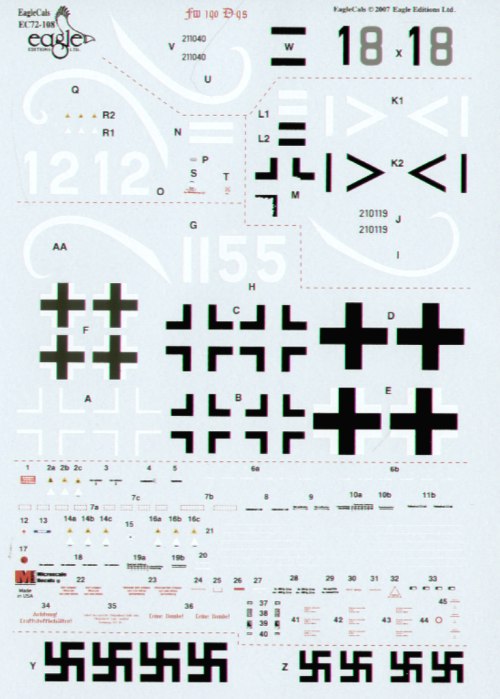 Eagle Cal EAG72108 1:72 Focke-Wulf Fw-190D-9 Part 2