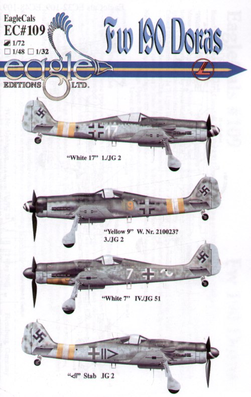 Eagle Cal EAG72109 1:72 Focke-Wulf Fw-190D-9 Part 2