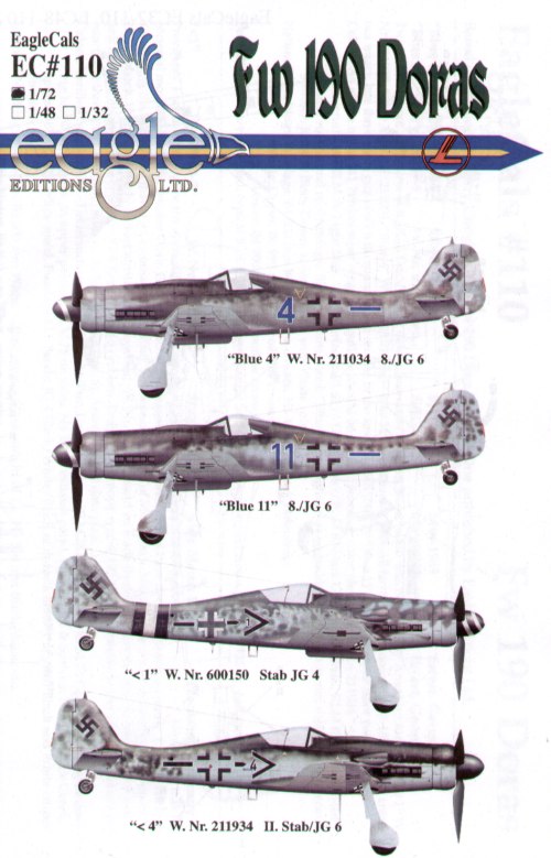 Eagle Cal EAG72110 1:72 Focke-Wulf Fw-190D-9 Part 3