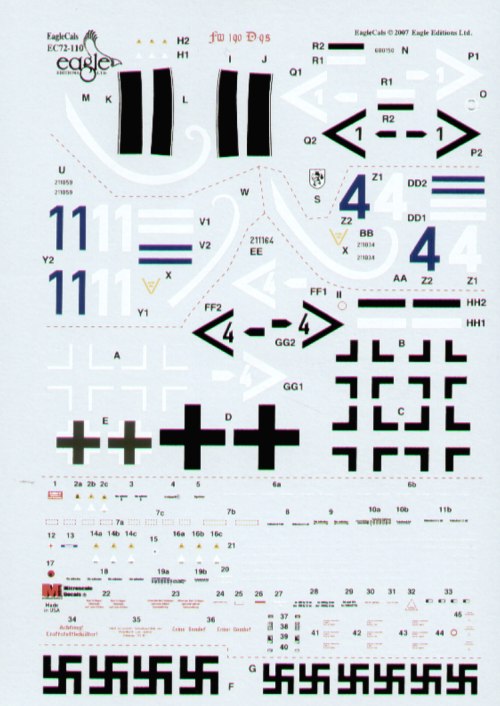 Eagle Cal EAG72110 1:72 Focke-Wulf Fw-190D-9 Part 3