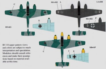Eagle Cal EAG72119 1:72 Messerschmitt Bf-110C/Bf-110D Part 3