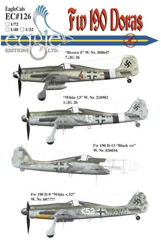 Eagle Cal EAG72126 1:72 Focke-Wulf Fw-190D-9