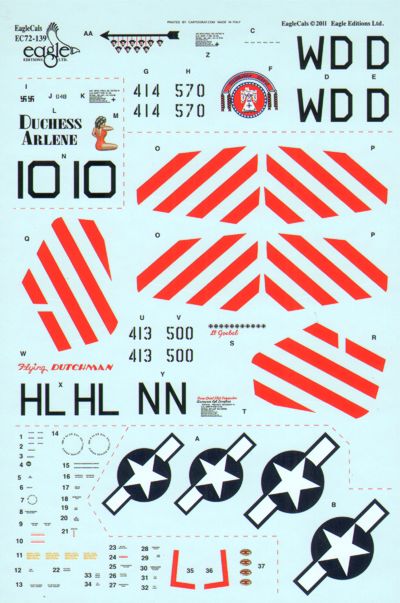 Eagle Cal EAG72139 1:72 North-American P-51D Mustang Part 1