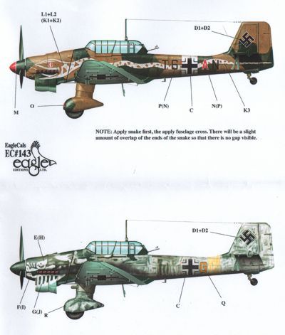 Eagle Cal EAG72143 1:72 Junkers Ju-87B-2 'Stuka'