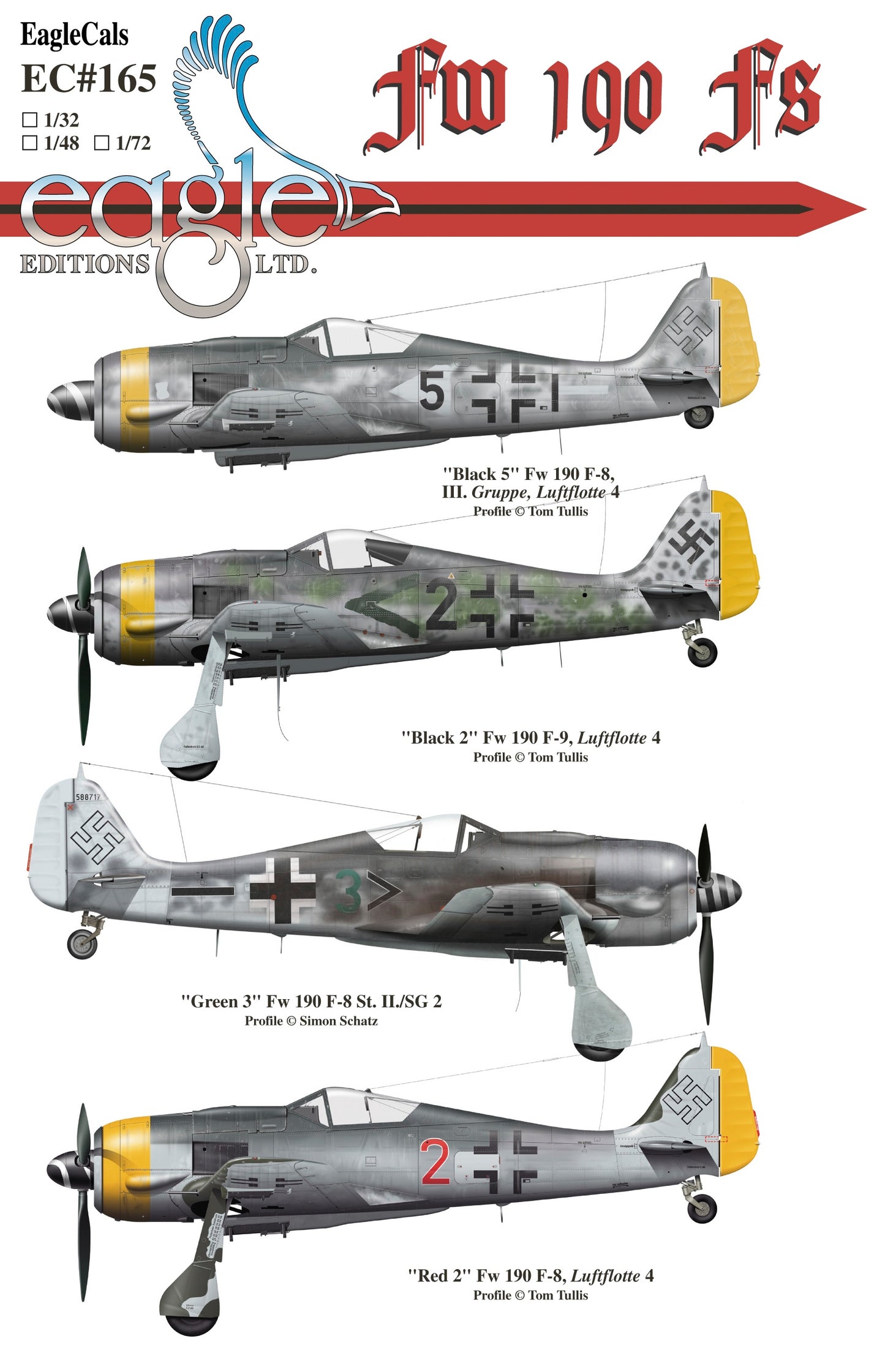 Eagle Cal EAG72165 1:72 Fock-Wulf Fw-190F "Black 5" W.Nr