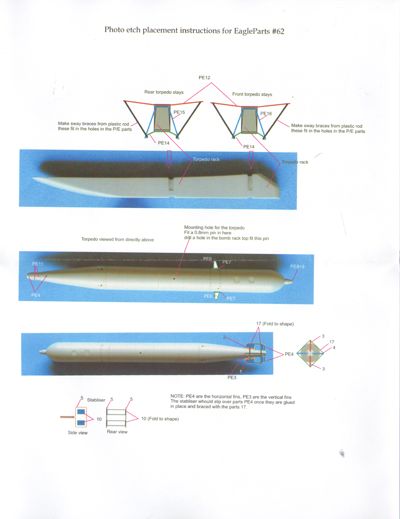 Eagle Parts EAR32062 1:32 Focke-Wulf Fw-190A-4/U14 torpedo Flugzeug