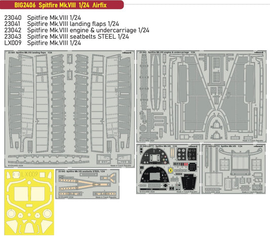 Eduard Big-Ed EBIG2406 Supermarine Spitfire Mk.VIII 1:24