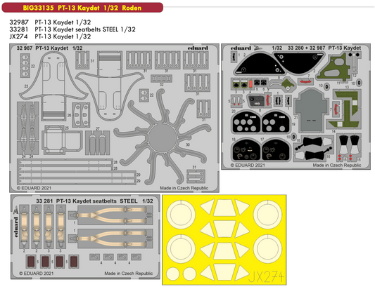 Eduard Big-Ed EBIG33135 1:32 Boeing PT-13 Kaydet