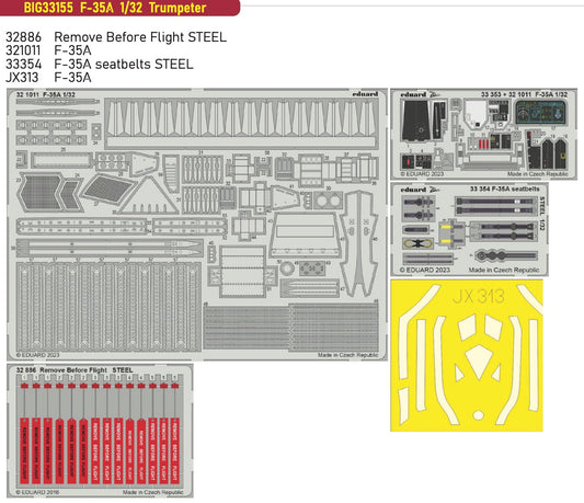 Eduard Big-Ed EBIG33155 1:32 Lockheed-Martin F-35A Lightning II