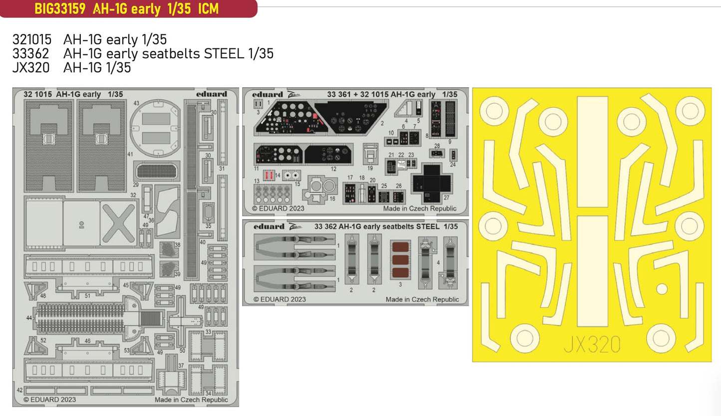 Eduard Big-Ed EBIG33159 Bell AH-1G early 1:35
