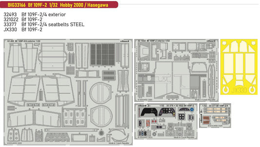 Eduard Big-Ed EBIG33166 1:32 Messerschmitt Bf-109F-2