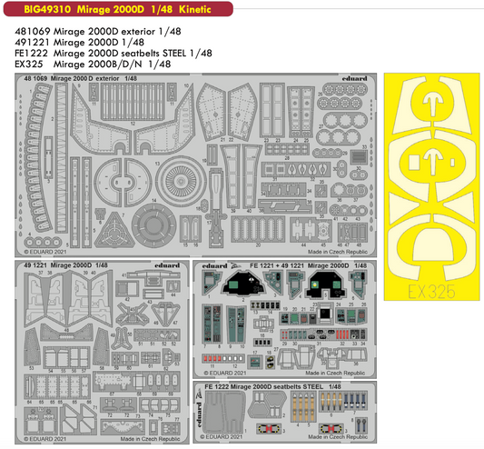 Eduard Big-Ed EBIG49310 1:48 Dassault_Mirage 2000D