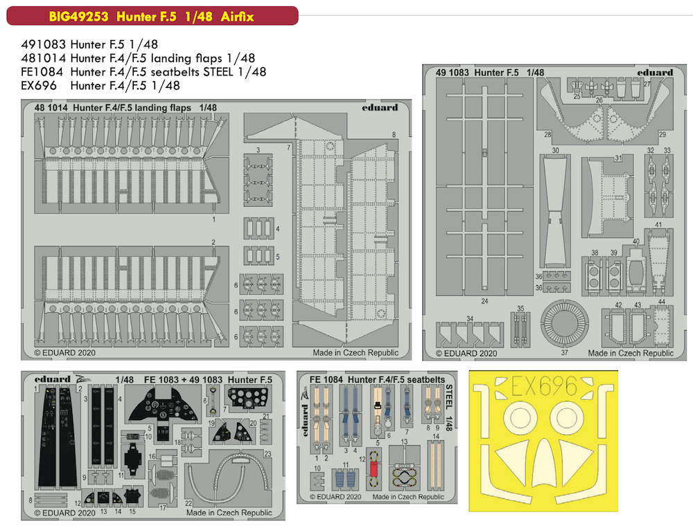Eduard Big-Ed EBIG49253 1:48 Hawker Hunter F.5
