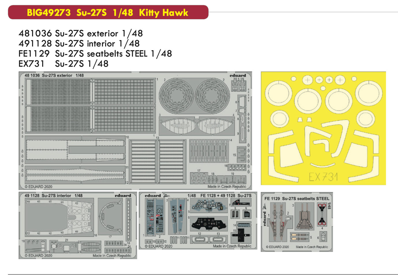 Eduard Big-Ed EBIG49273 1:48 Sukhoi Su-27S