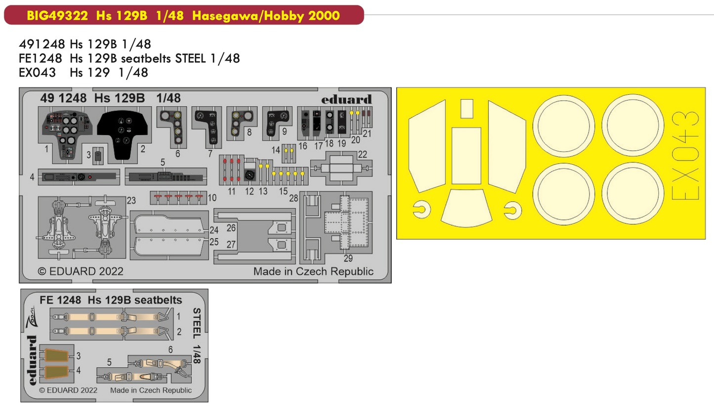 Eduard Big-Ed EBIG49322 1:48 Henschel Hs-129B