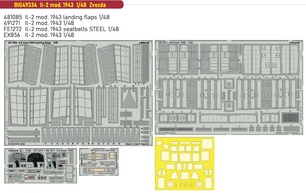 Eduard Big-Ed EBIG49334 1:48 Ilyushin Il-2 Stormovik mod