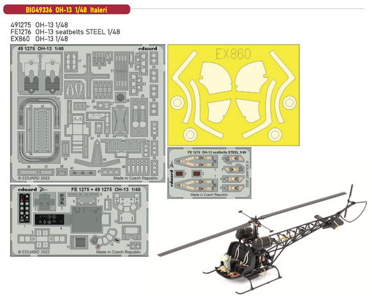 Eduard Big-Ed EBIG49336 1:48 Bell OH-13 Sioux