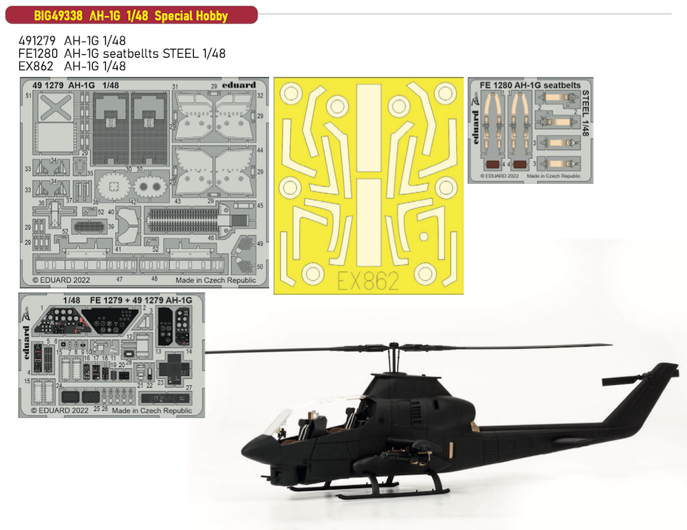 Eduard Big-Ed EBIG49338 1:48 Bell AH-1G Cobra