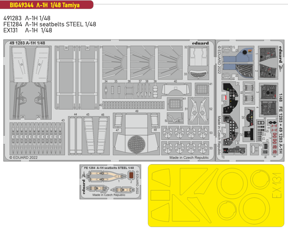 Eduard Big-Ed EBIG49344 1:48 Douglas A-1H Skyraider