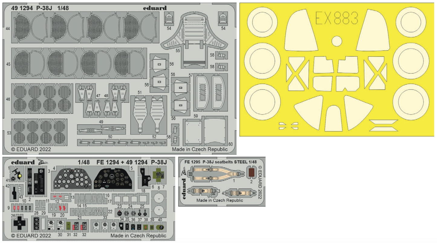 Eduard Big-Ed EBIG49349 1:48 Lockheed P-38J Lightning