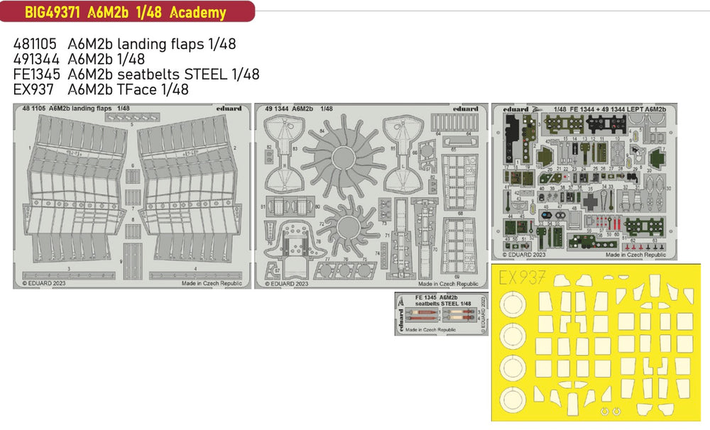 Eduard Big-Ed EBIG49371 1:48 Mitsubishi A6M2b