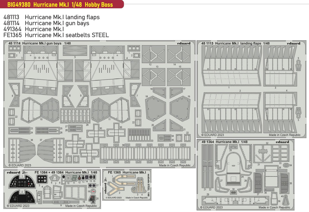 Eduard Big-Ed EBIG49380 1:48 Hawker Hurricane Mk.I