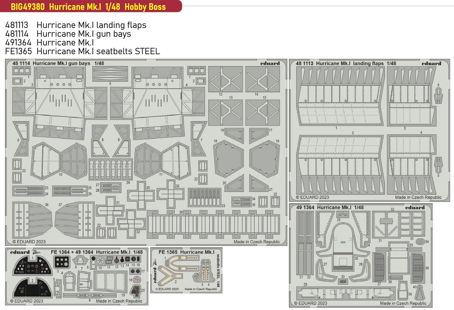 Eduard Big-Ed EBIG49380 1:48 Hawker Hurricane Mk.I
